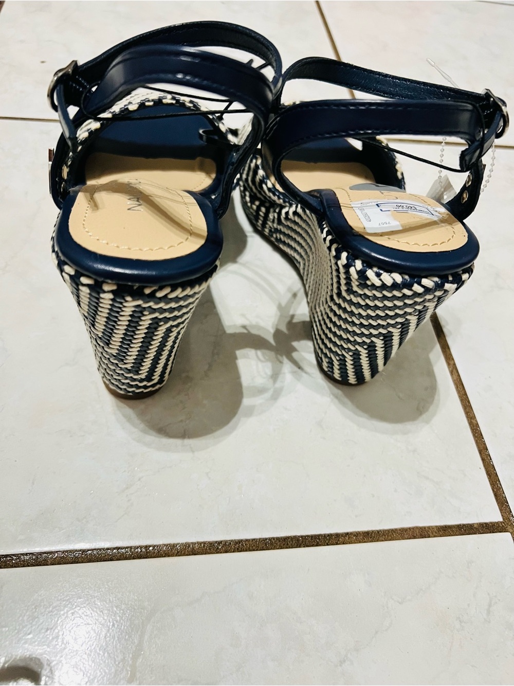 Náutica Woven Wedge Sandals Size 7 Women’s Perfect for Summer Dress ! - Picture 3 of 5